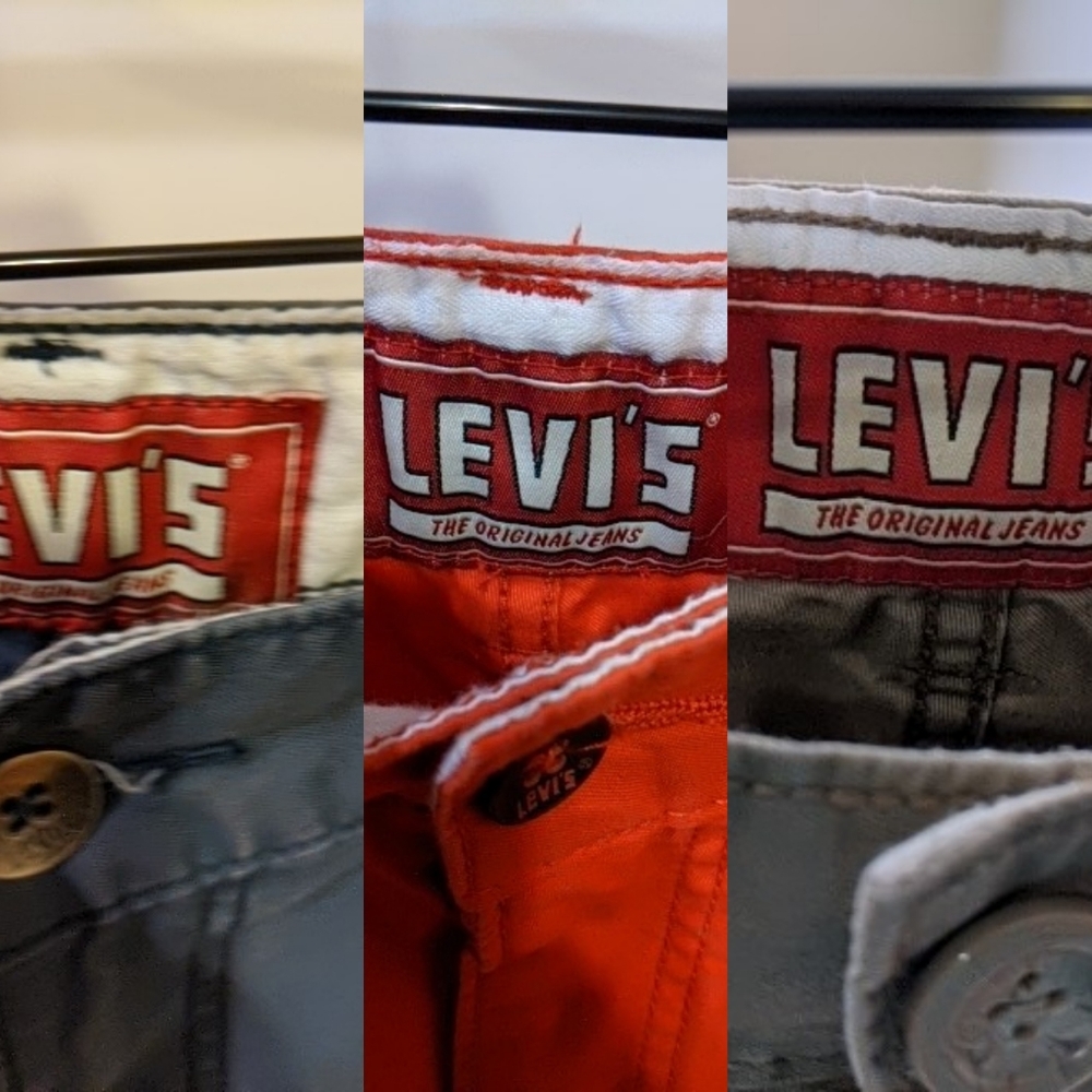 3 pairs Levi 701 men's shorts